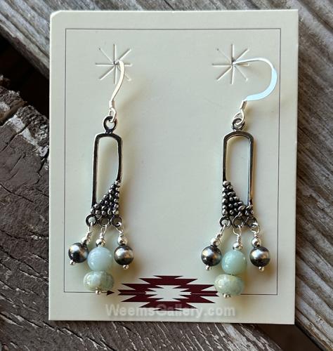 Aquamarine Earrings by Myra Gadson
